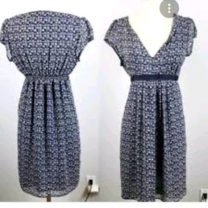 Camaieu V Neck Chiffon Dress